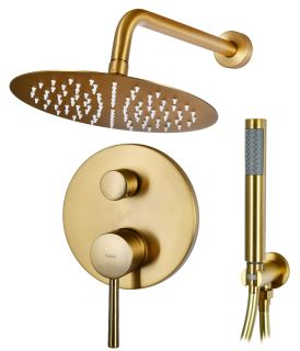 Душевая система скрытого монтажа Raiber Graceful RPG-005 золото матовое